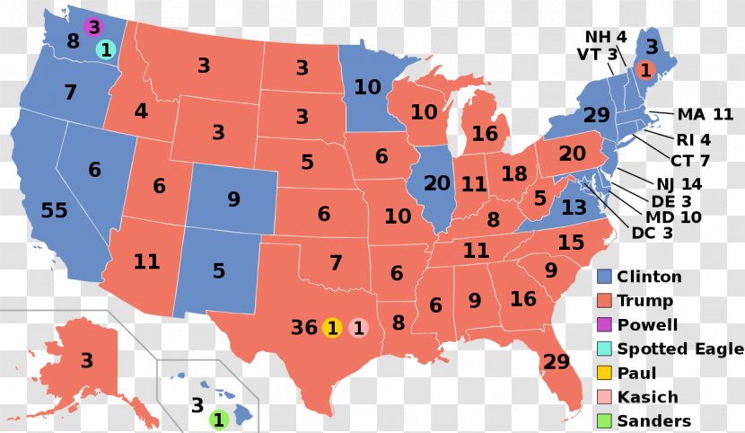 US Presidential Election 2016 United States Election, 1964 The Electoral College - Voting Transparent PNG