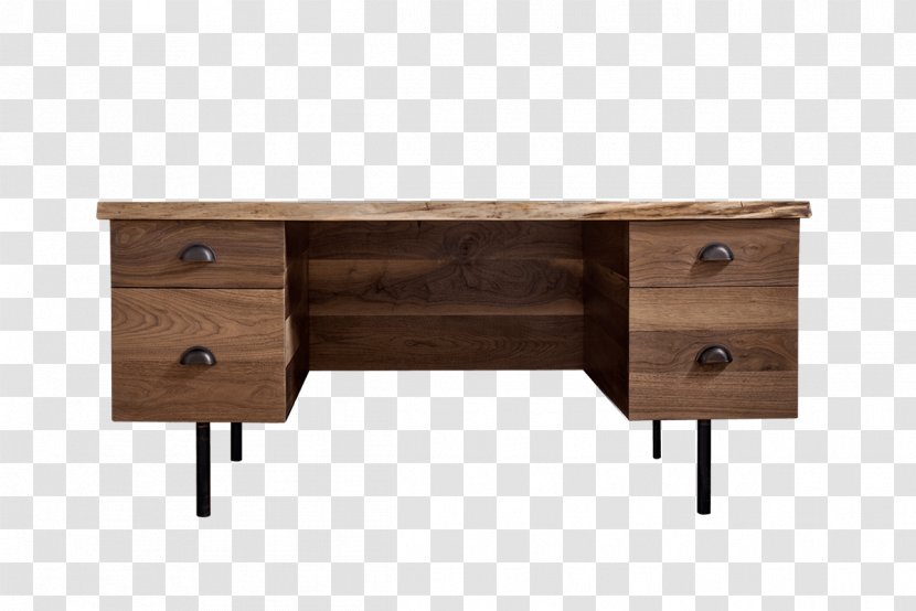 Desk Table Furniture Drawer Mid-century Modern - Industrial Style Transparent PNG