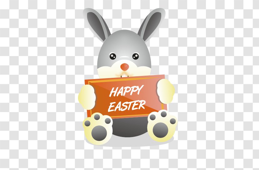 Easter Bunny Egg Rabbit - Rabits And Hares Transparent PNG