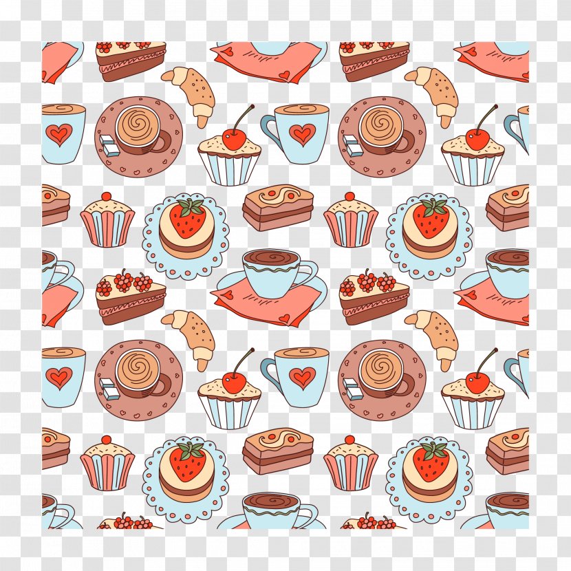 Coffee Cup Espresso Cafe - Cake - Pastry Background Free To Download Transparent PNG