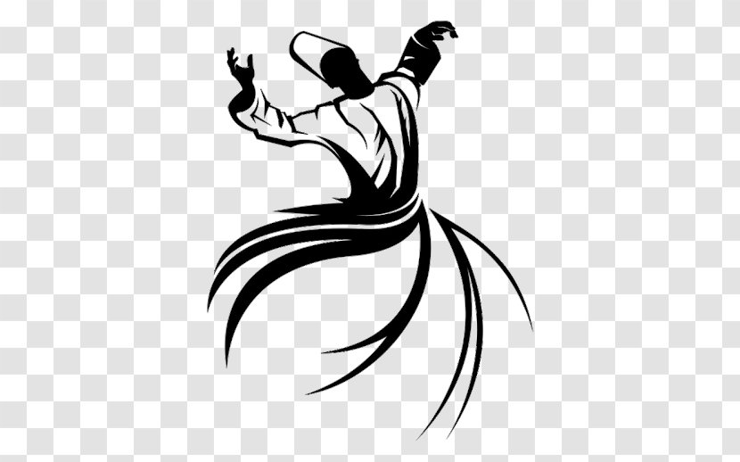 Sufi Whirling Mevlevi Order Dervish Islamic Art Sufism - White - Painting Transparent PNG