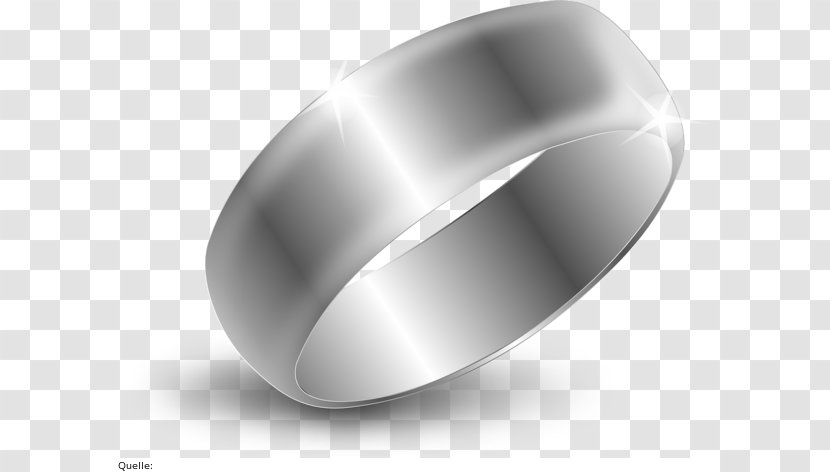 Wedding Ring Silver Material - Ceremony Supply - Luminous Transparent PNG