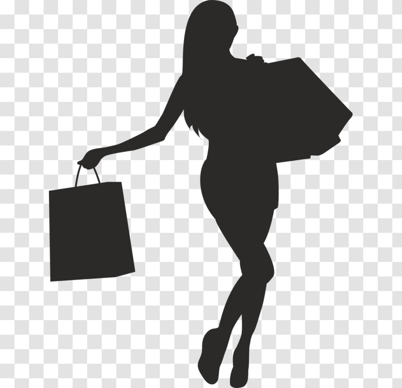 Silhouette Bag Shopping Transparent PNG