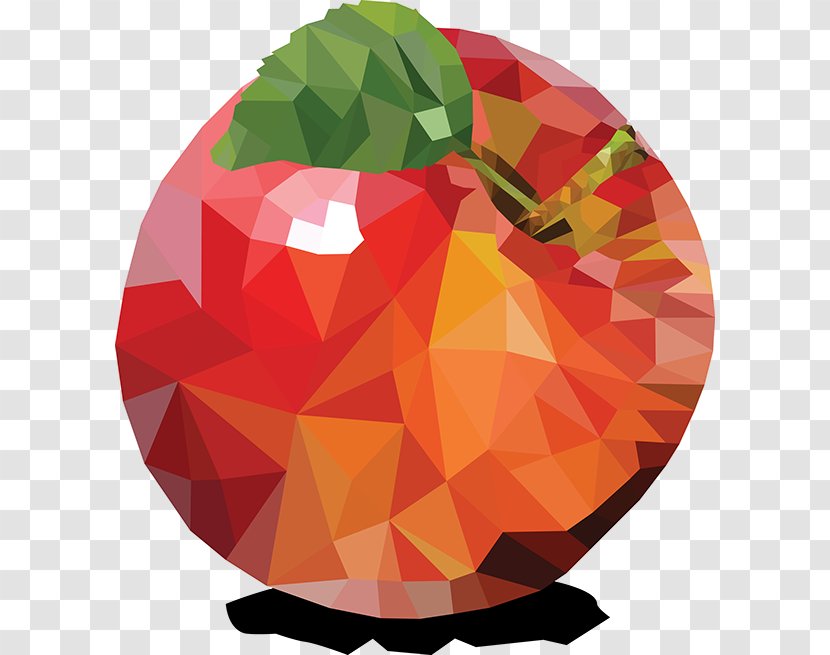 Sphere Leaf - Triangle Mosaic Transparent PNG