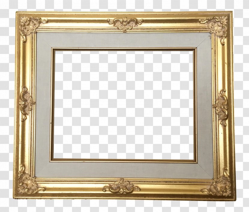 Picture Frames Table Baroque Gold - Silver Frame Transparent PNG