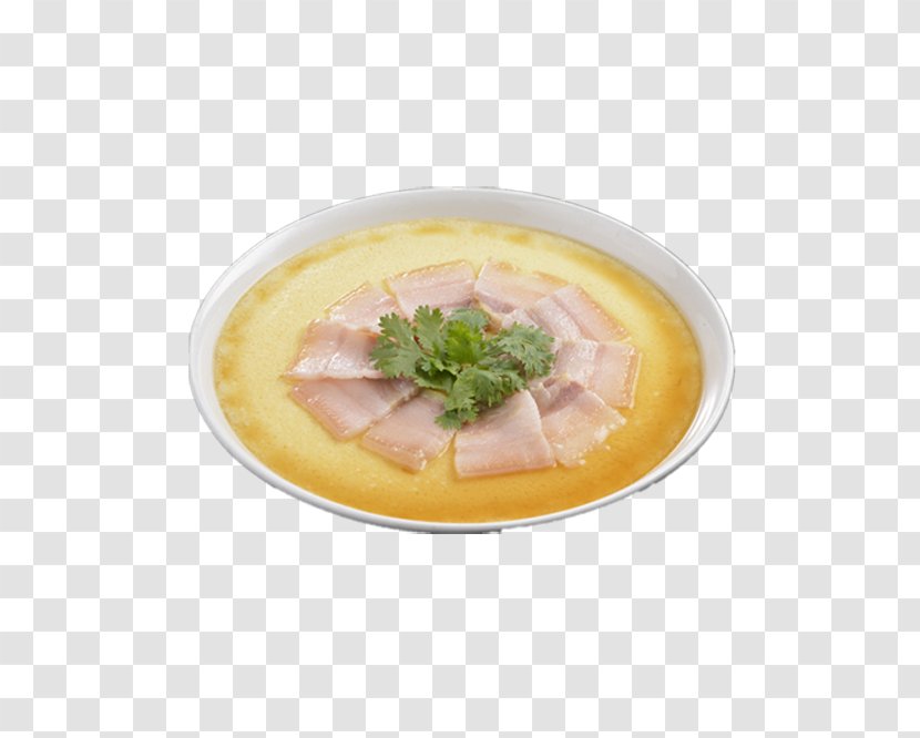 Chinese Steamed Eggs Broth Vegetarian Cuisine - Recipe - Bacon Egg Pictures Transparent PNG