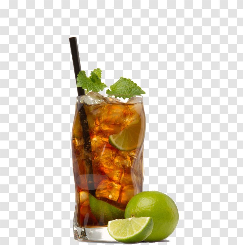 Rum And Coke Cocktail Daiquiri Mojito Gimlet - Fizzy Drinks Transparent PNG