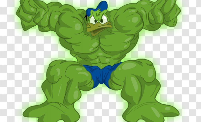 Donald Duck Hulk Superhero Animal - Cartoon Transparent PNG