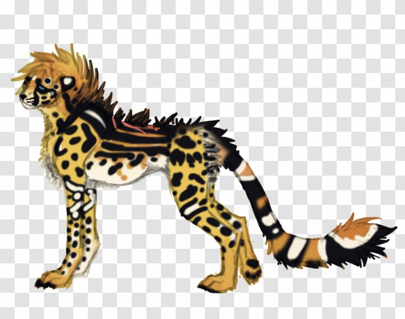 Cheetah Cat Lion Art Mammal - Tail Transparent PNG