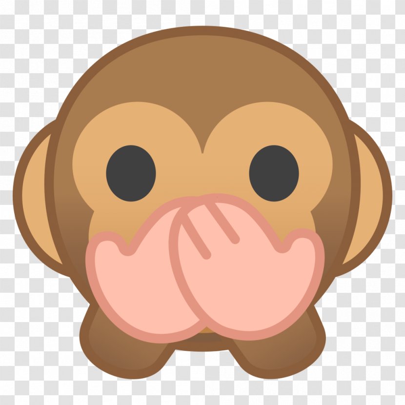 Three Wise Monkeys Emoji - Dog Like Mammal - Monkey Transparent PNG