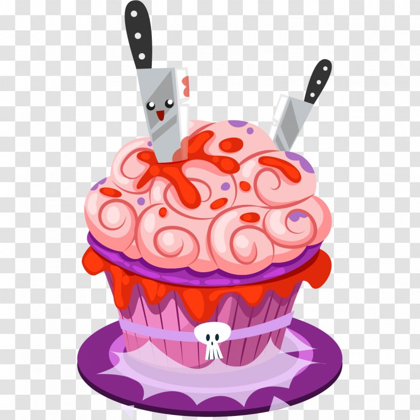 Cartoon Hand-painted Halloween Cake - Candy Transparent PNG