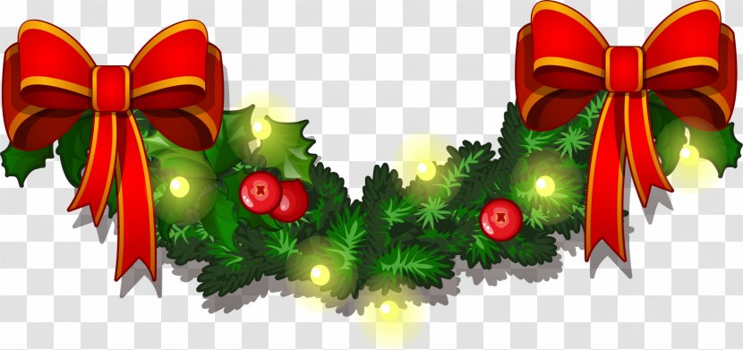 Christmas Tree Santa Claus New Year - Decor - Cartoon Green Grass Ring Transparent PNG