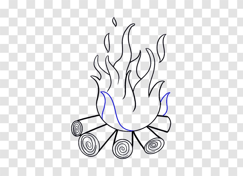 Drawing Fire Cartoon Sketch - Heart Transparent PNG