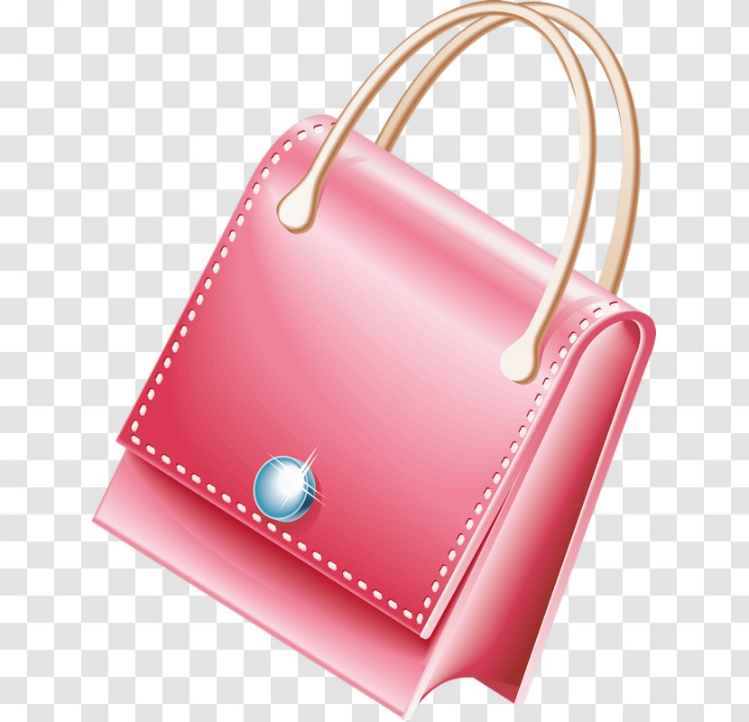 Handbag - Red - Pink Bag Transparent PNG