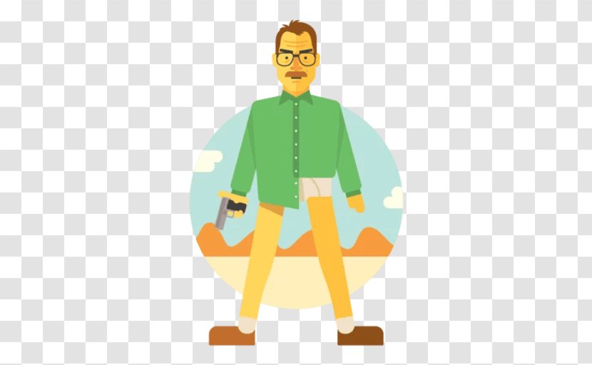 Walter White Telegram Sticker Advertising Kik Messenger - Art Transparent PNG