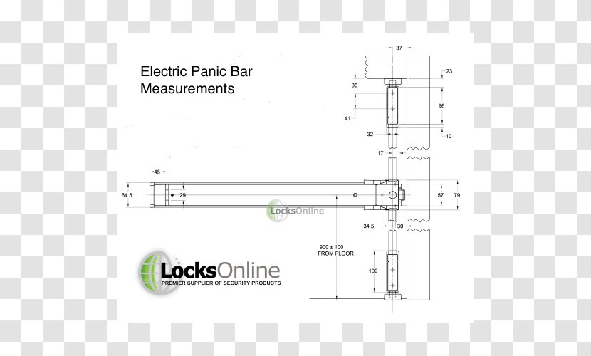 Latch Crash Bar Lock Door Gate Transparent PNG