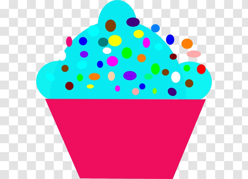 Cupcake Polka Dot Clip Art - Clipart Transparent PNG