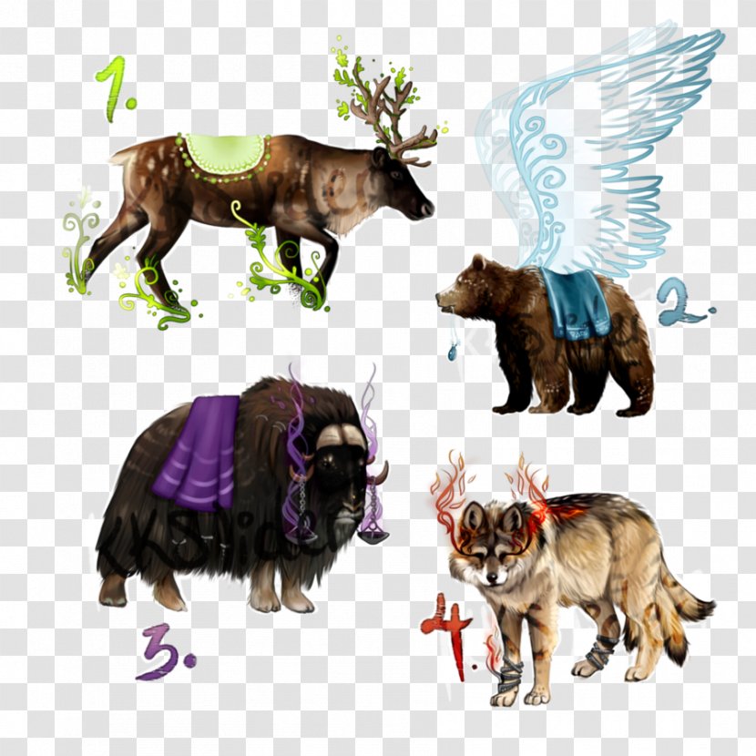 Dog Cattle Fauna Wildlife - Like Mammal - Ox Horn Transparent PNG