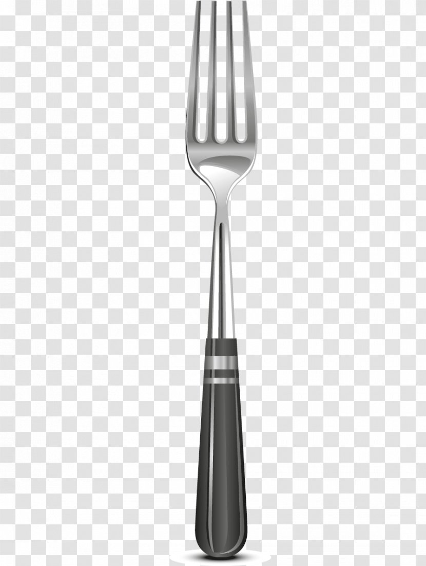 Fork Spoon Knife Stainless Steel Tableware - Black And White Transparent PNG