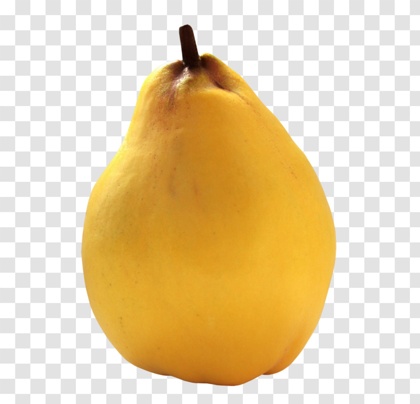 Pear Pear Fruit Food Yellow Transparent PNG