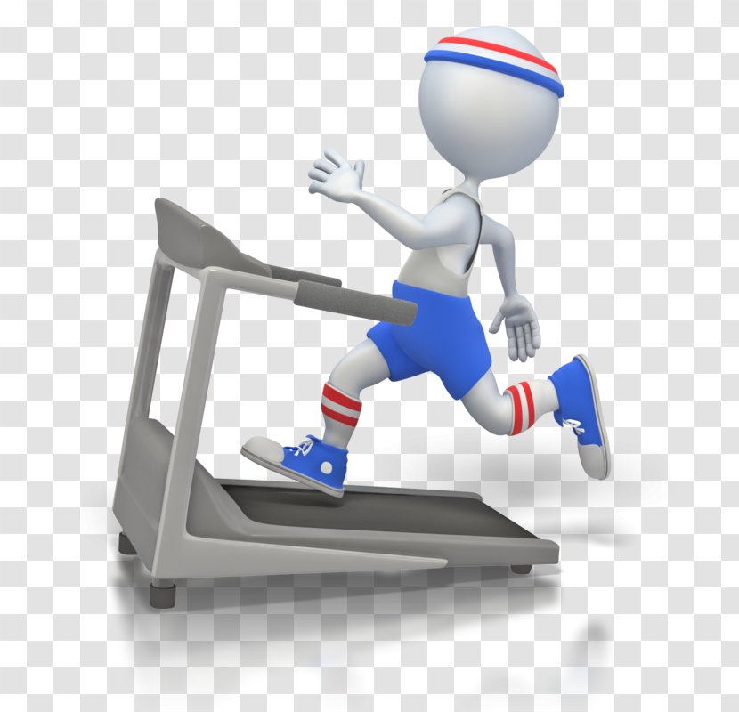 Exercise Stick Figure Physical Therapy Clip Art - Treadmill - 3d Computer Graphics Transparent PNG
