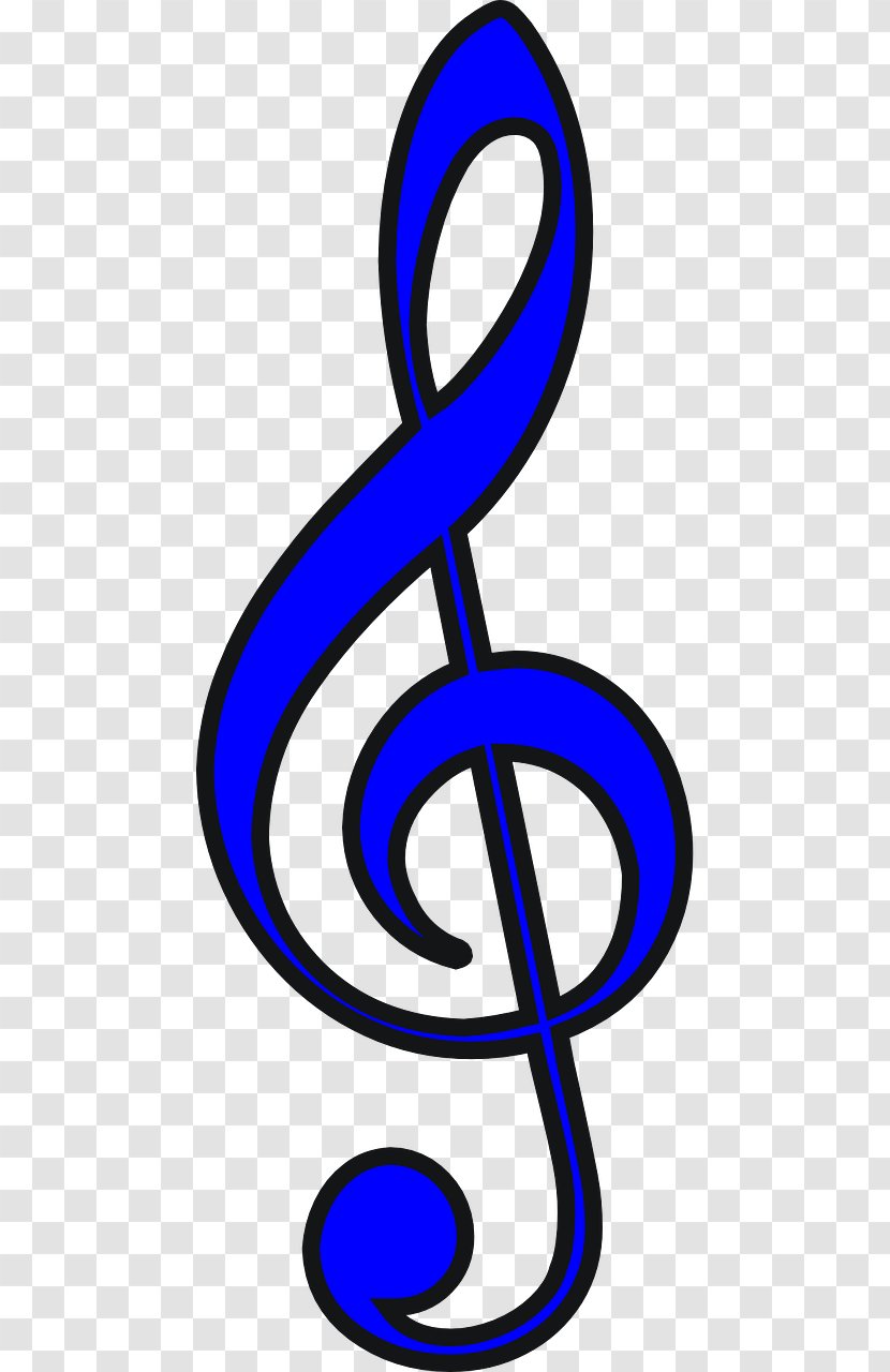 Musical Note Clef Treble - Cartoon Transparent PNG