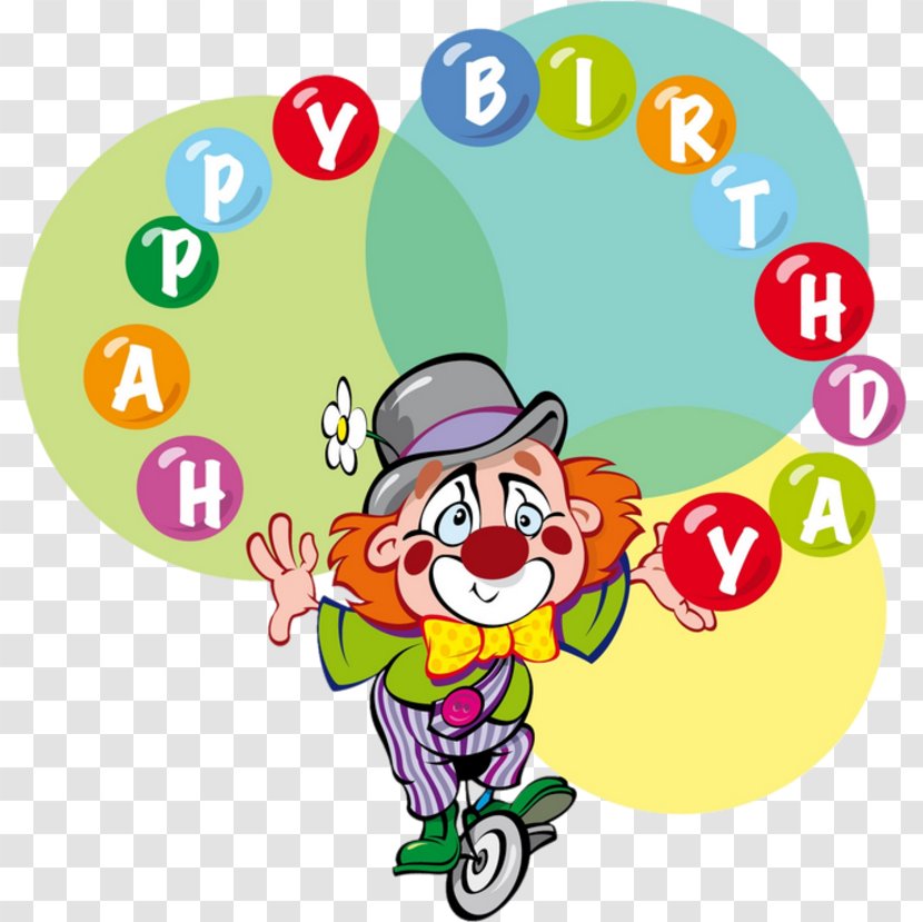 Birthday Party Child Torte Carnival - Cartoon Clown Transparent PNG