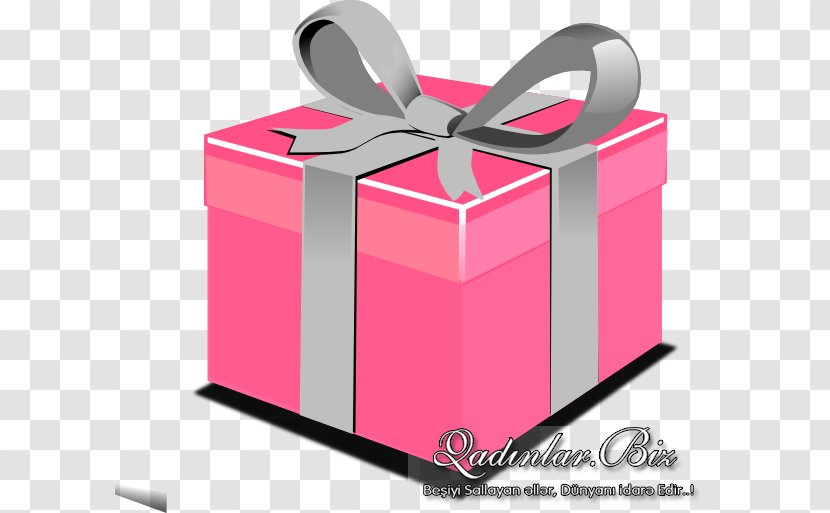 Christmas Gift Box Clip Art - Cartoon - Pink Transparent PNG