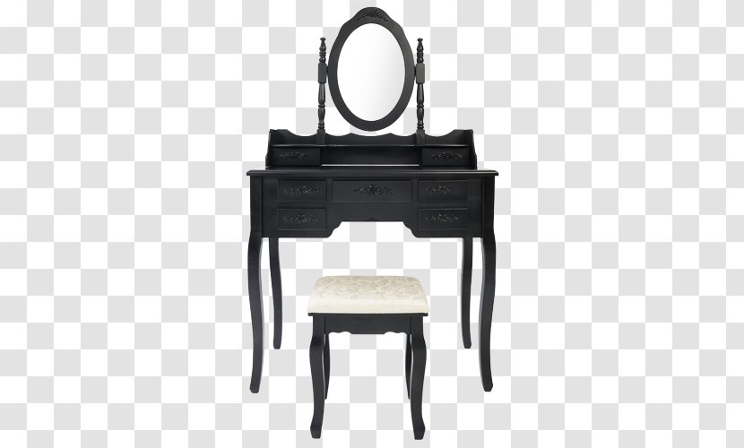 Table Black White Desk Furniture Transparent PNG
