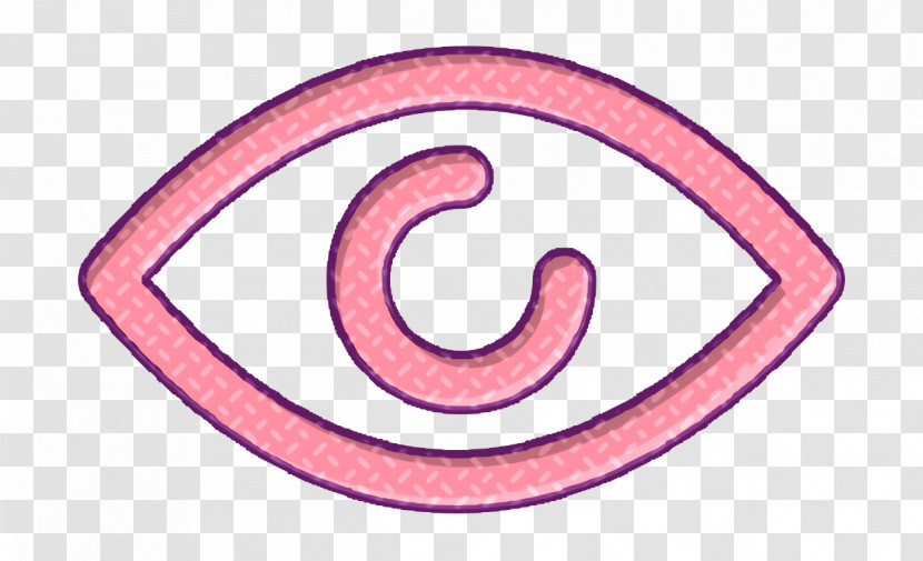 Creative Outlines Icon Eye Icon Transparent PNG