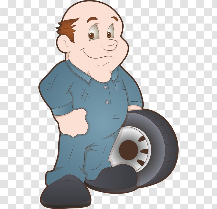 Cartoon Automobile Repair Shop Mechanic - Smile - Car Transparent PNG