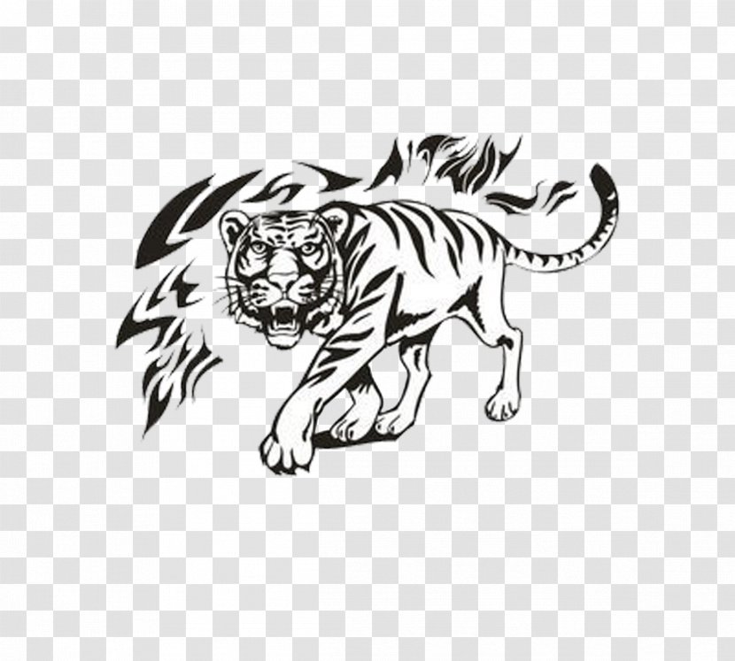 Tiger Lion Car Cat Paper - Black - King Of Majesty Transparent PNG