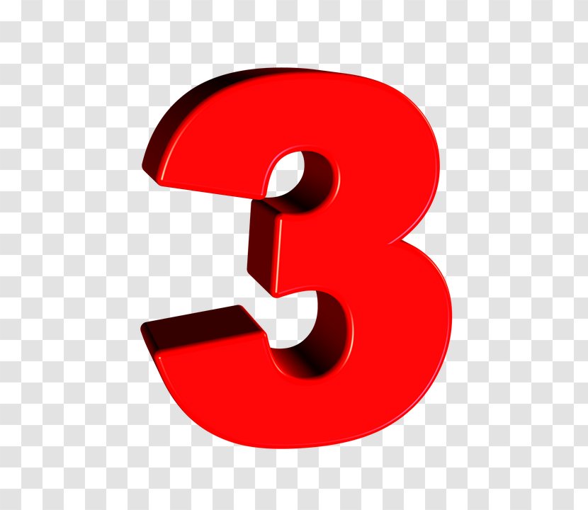 Number Numerical Digit - Logo - Three Transparent PNG