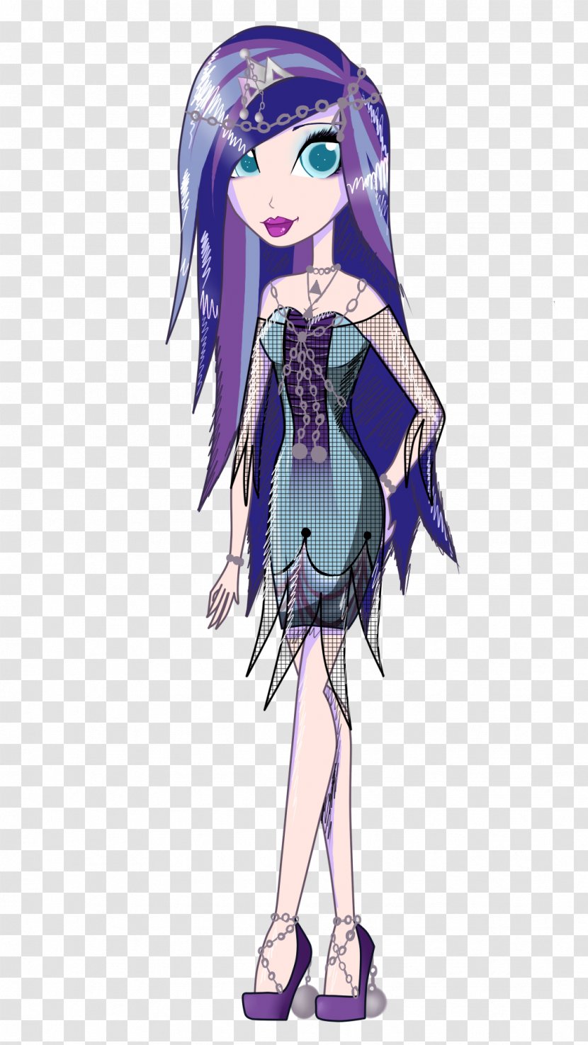 Monster High Doll Fan Art - Silhouette - Ever After Transparent PNG