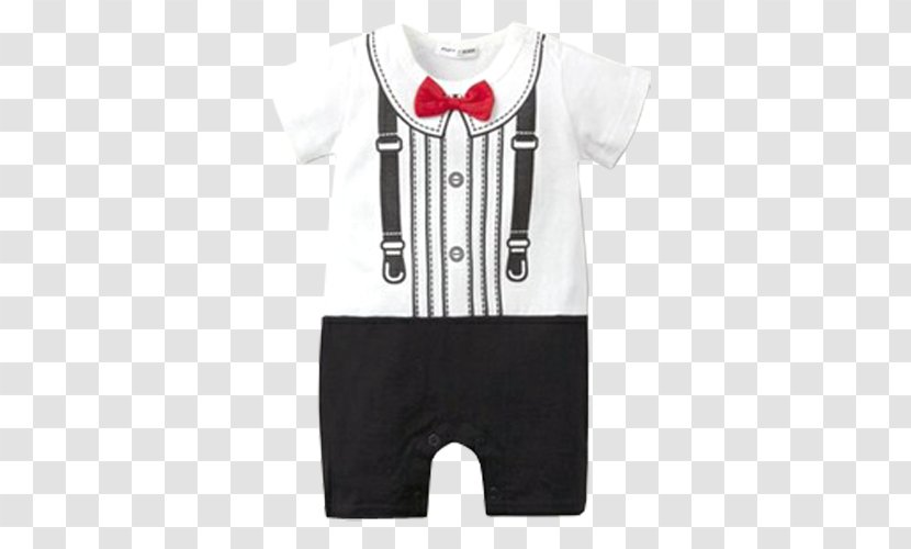 Romper Suit Baby & Toddler One-Pieces Clothing Boy Bow Tie - Sleeve Transparent PNG