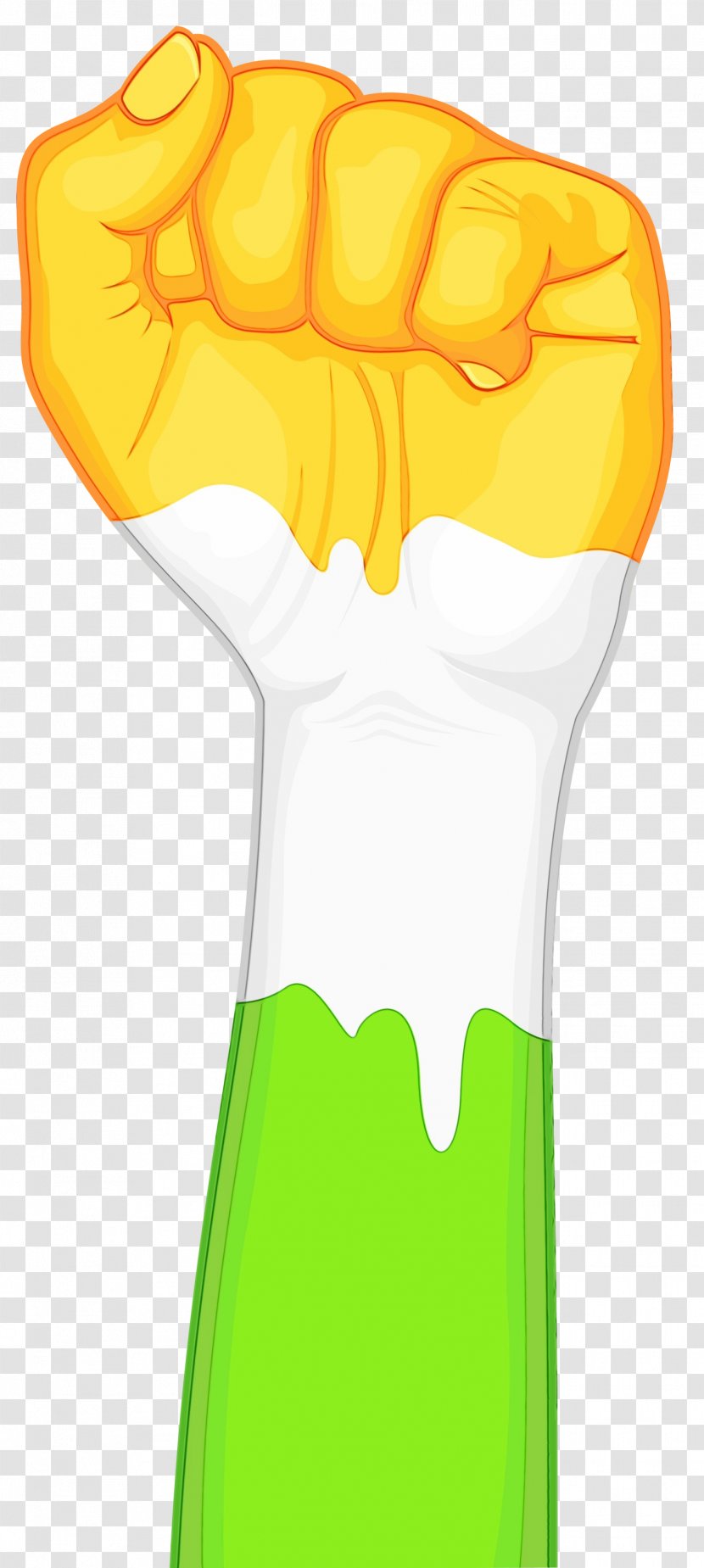 Yellow Background - Finger Transparent PNG