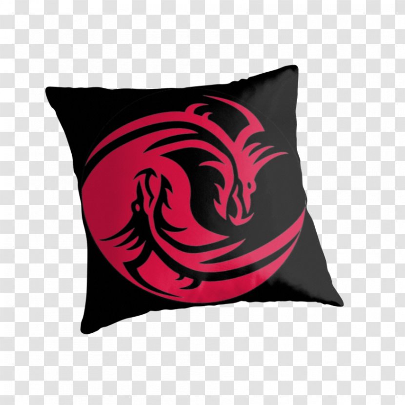 Yin And Yang Chinese Dragon Zazzle Black White - Pink Transparent PNG