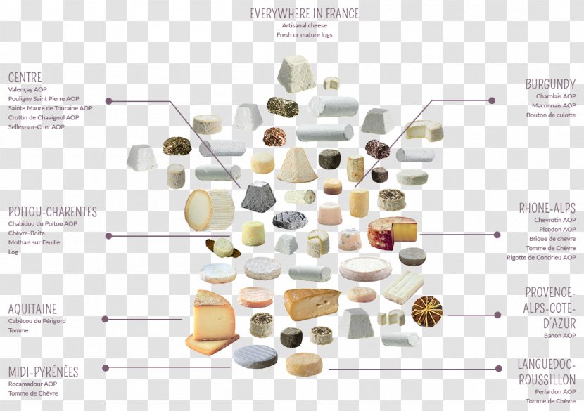 Goat Cheese Cheeses Of France - Text Transparent PNG