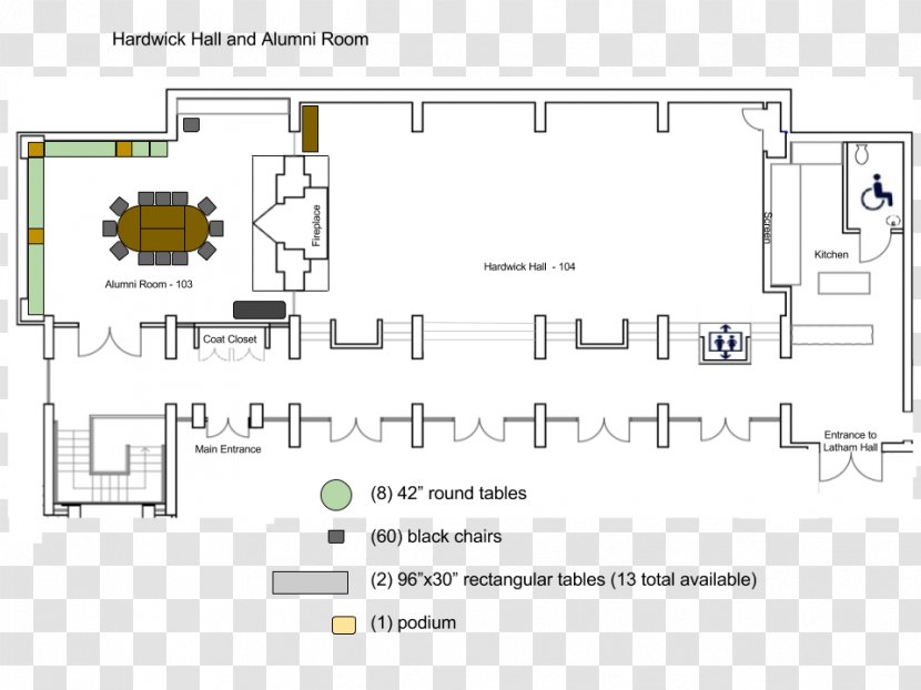 Hardwick Hall Floor Plan Room House Drawing - Conference Transparent PNG