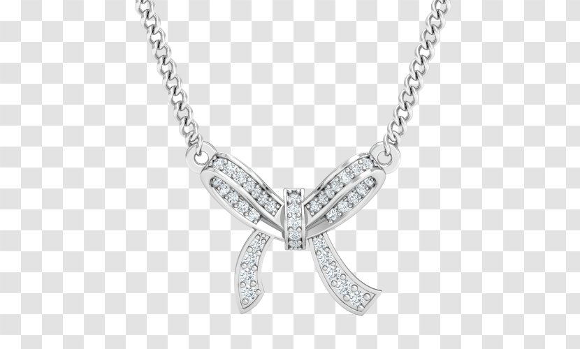 Charms & Pendants Necklace Body Jewellery Silver Chain - Diamond Transparent PNG
