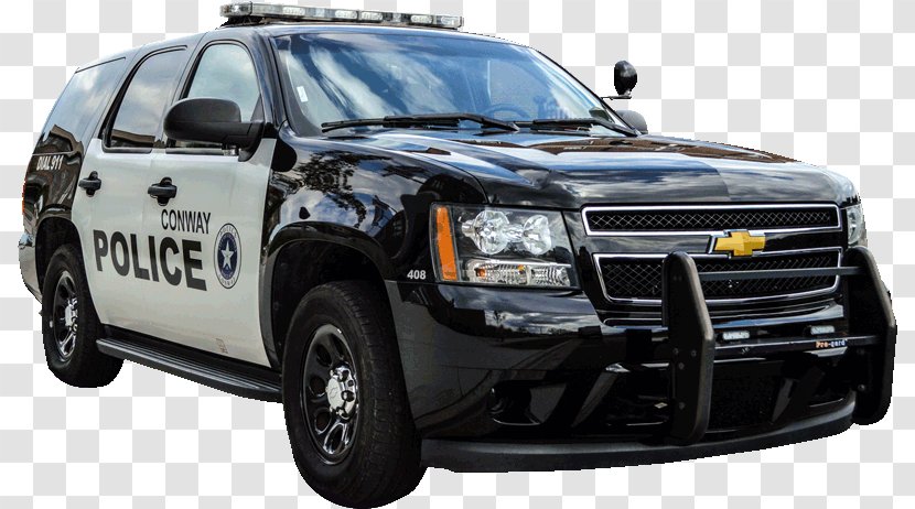Police Car Conway Department Academy - Automotive Tire Transparent PNG