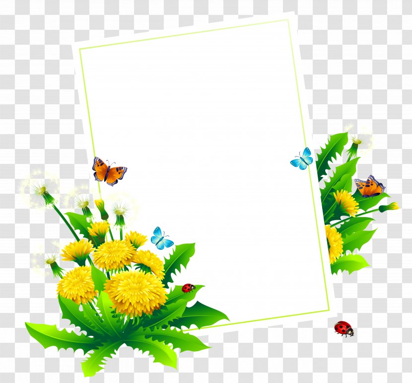 Album Design Graphics - Flowering Plant - Spring Blank Decor Clipart Picture Transparent PNG