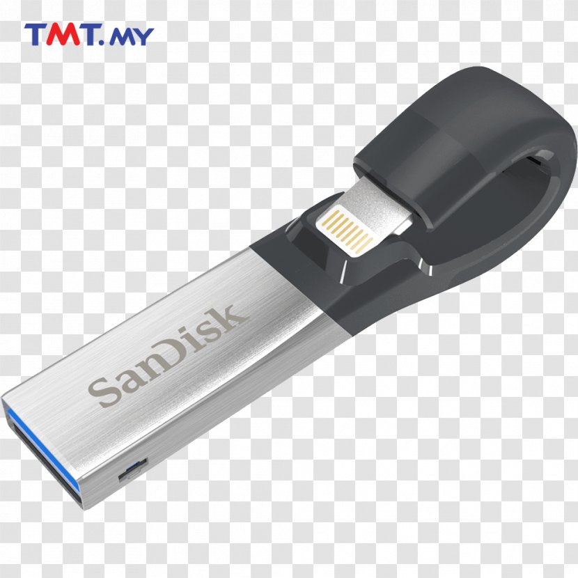 USB On-The-Go Flash Drives SanDisk IXpand Lightning - Computer Data Storage Transparent PNG
