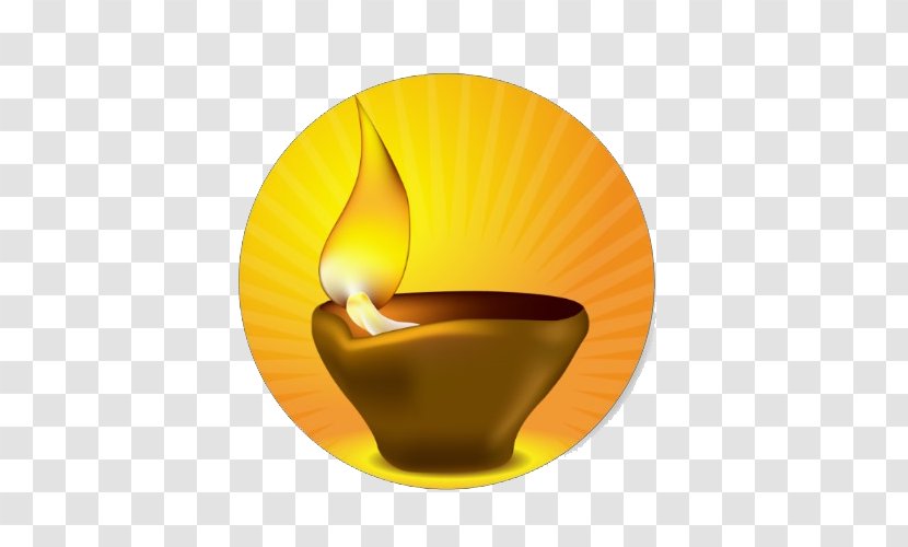Diya Diwali Oil Lamp Sticker Light - Tilaka - Kalash Transparent PNG