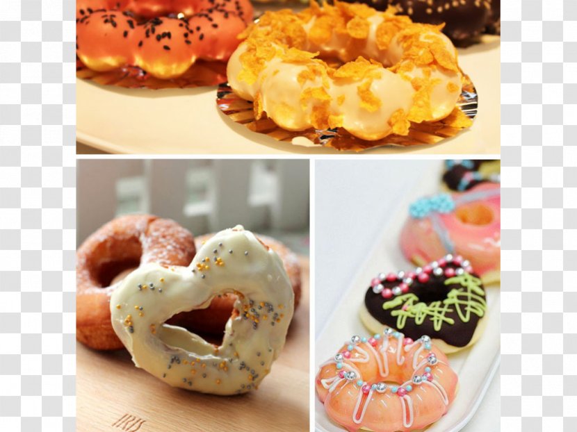 Donuts Breakfast Bagel Recipe Baking - Choux Pastry Transparent PNG