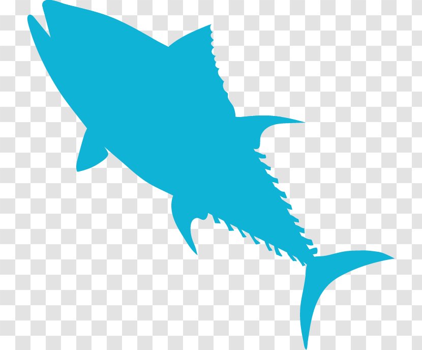 Shark Fin Background - Mahimahi - Logo Electric Blue Transparent PNG