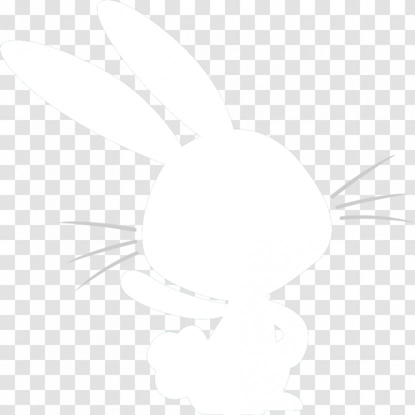 Drawing Desktop Wallpaper White Pattern - Black And - Vector Rabbit Transparent PNG