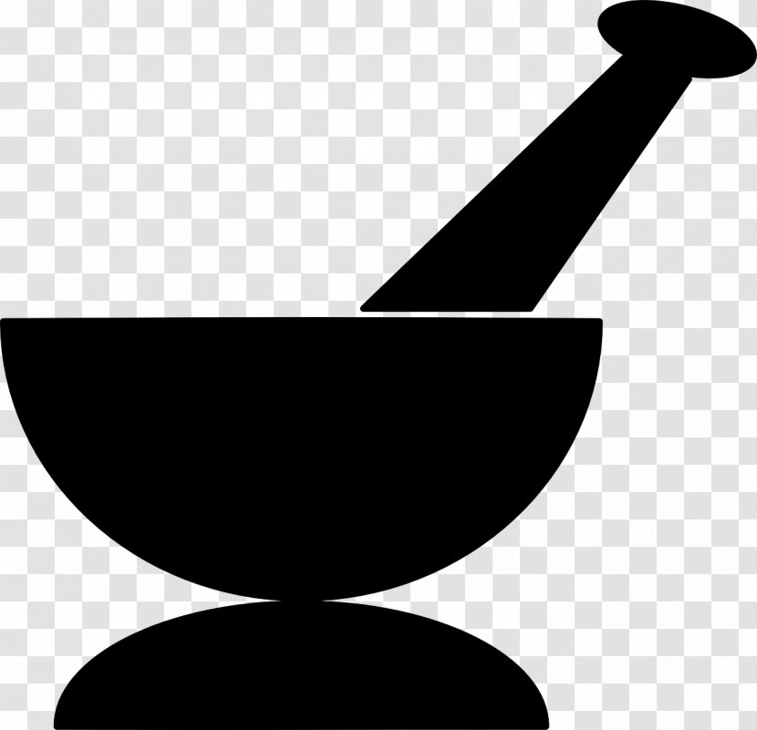 Mortar And Pestle Dornillo Kitchen Utensil Clip Art - Monochrome Photography - Pharm Transparent PNG