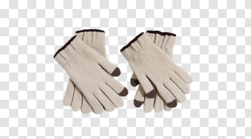 Glove Hand Brown - Safety - Plain Cotton Jacquard Gloves Transparent PNG