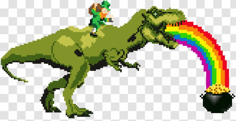 Tyrannosaurus Dinosaur Pachycephalosaurus 8-bit Color Pixel Art - Tail - 8 BIT Transparent PNG